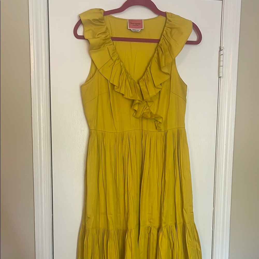 Kate Spade Poplin Ruffle Tiered Dress